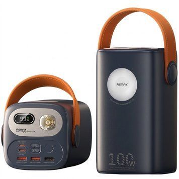 Повербанк REMAX RPP-100 60000mAh 100W Dark Blue 0001002 фото