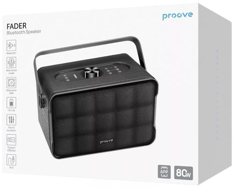 Портативна Акустика Proove Fader 80W (APP) 0001036 фото
